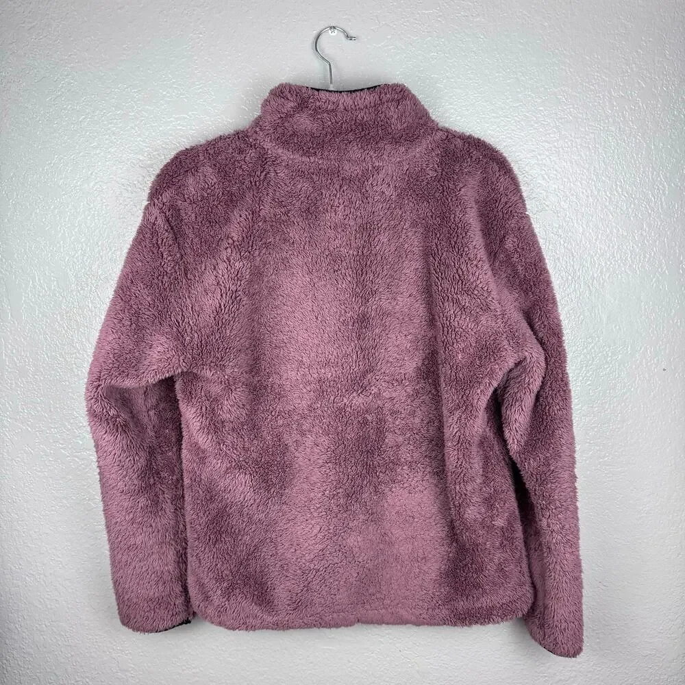 Victoria’s Secret Teddy Fleece half zip pullover Womens Sz XS